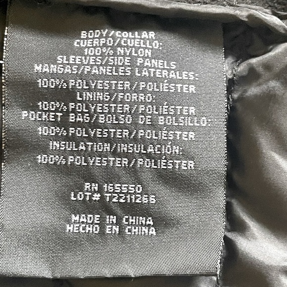 32 Degrees Heat Womens Mixed Media Puffer Jacket Sz S Stretch Panels Layering - Picture 13 of 14